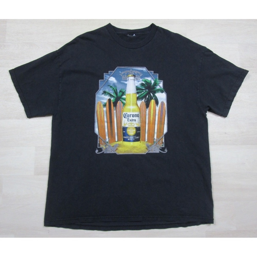 Vintage Y2K Corona Beer T-Shirt Men's (L) Alcohol Drinking Beach 2000s